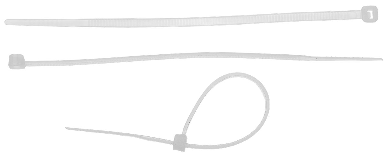 Кабельные стяжки белые КС-Б2, 2.5 х 150 мм, 50 шт, нейлоновые, ЗУБР Профессионал