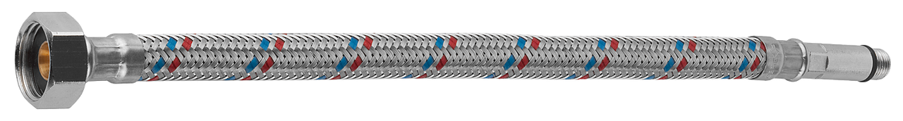 Подводка гибкая ЗУБР для воды, к смесителям, оплетка из нержавеющей стали, удлиненная, г/ш 0,3м