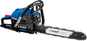 Пила цепная бензиновая, ЗУБР Профессионал ПБЦ-490 45ДП, хромир. цилиндр, праймер, декомпрессионный клапан, 49