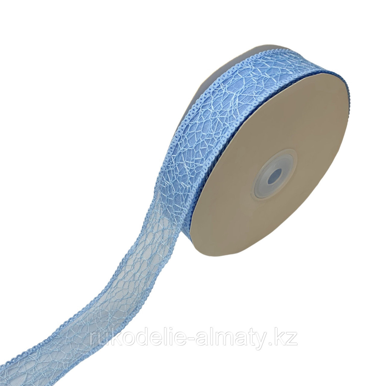 Сәндік нейлон таспа- рмек рімі 25 мм, Д3-369 голубой - фото 1 - id-p85653977