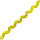 Тесьма декоративная  зигзаг, 10 мм желтый, фото 2