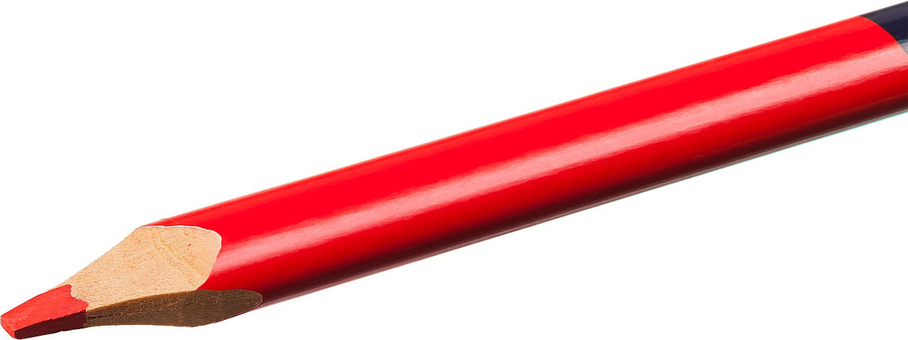 ЗУБР КС-2 Двухцветный строительный карандаш 180 мм - фото 2 - id-p51786551