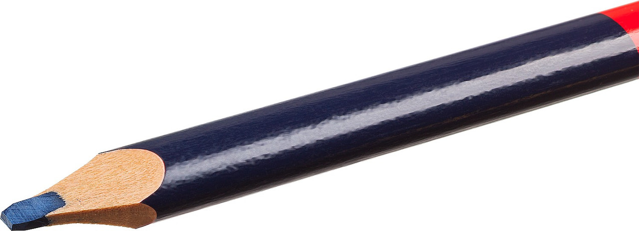 ЗУБР КС-2 Двухцветный строительный карандаш 180 мм - фото 3 - id-p51786551