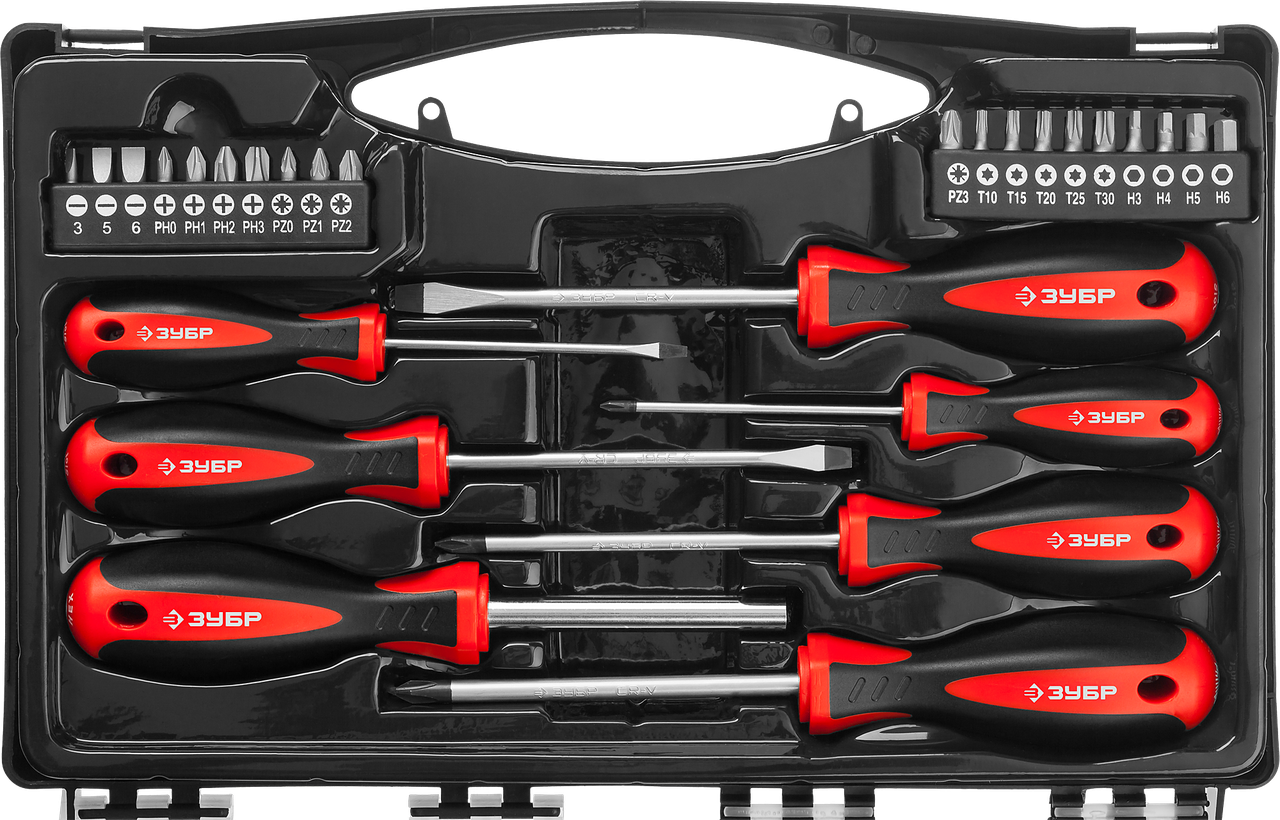 ЗУБР Универсал-27 набор отверток с насадками 27 шт