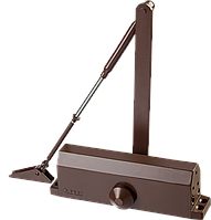 Доводчик дверной ЗУБР "Профессионал", для дверей массой до 100 кг, цвет белый Коричневый