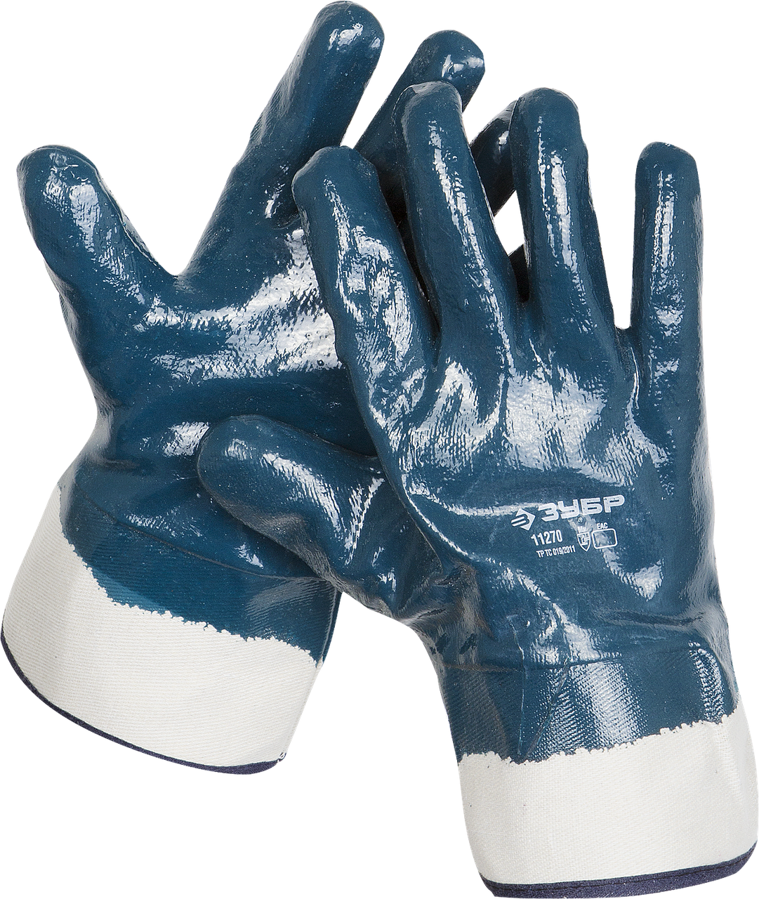 Перчатки ЗУБР рабочие с полным нитриловым покрытием, размер L (9) XL - фото 1 - id-p77543838
