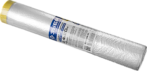 Пленка ЗУБР "Профессионал" защитная с клейкой лентой, HDPE, 10мкм, 0,65х20м 2.4