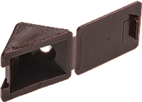 Уголок мебельный с шурупом, цвет дуб, 4,0x15мм, 4шт, ЗУБР красное дерево