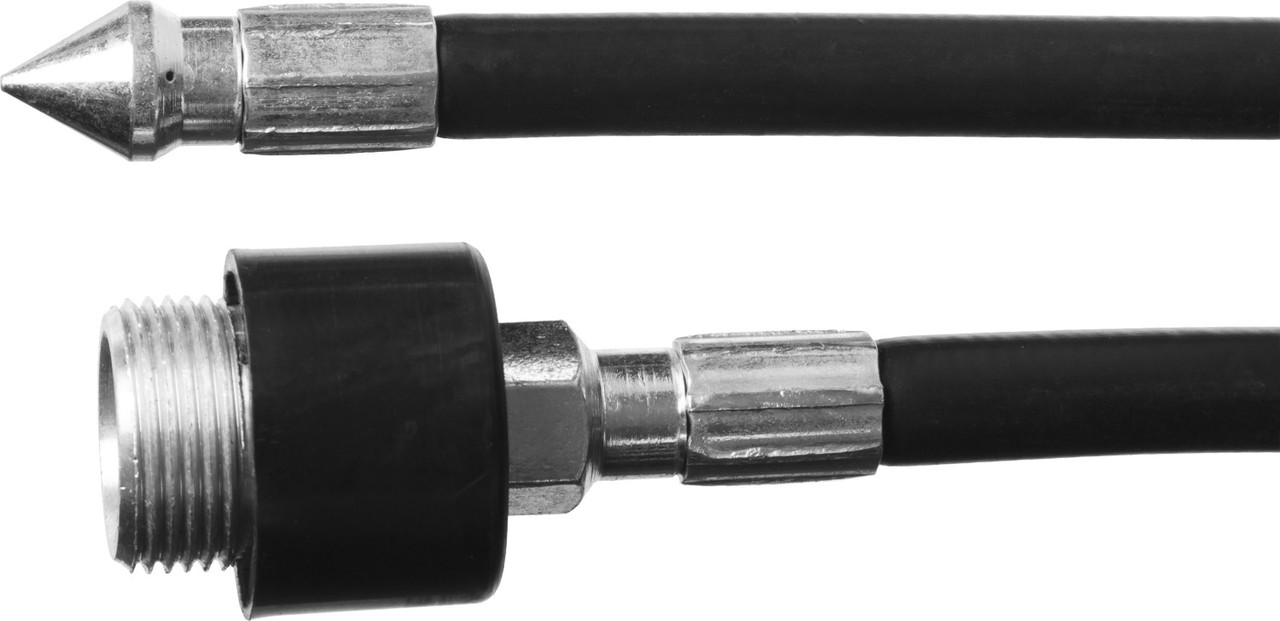 Шланг для прочистки труб для минимоек, ЗУБР 70414-375-8, 8м, для пистолета 375 серии - фото 2 - id-p85655511