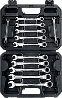 Набор комбинированных гаечных ключей трещоточных 12 шт, 8 - 19 мм, ЗУБР