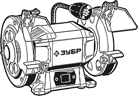 ЗУБР ПСТ-125 профессиональный заточной станок, d125 мм, 200 Вт