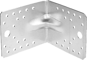 Уголок крепежный усиленный УКУ-2.0, 35х50х50 х 2мм, ЗУБР 13, 21.9, 90 х 105 х 105
