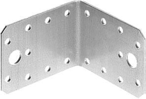 Уголок крепежный УК-2.0, 35х50х50 х 2мм, ЗУБР 11, 55 х 70 х 70