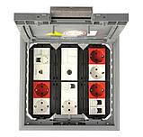 Лючок GES9-3S U (универсальный) 12xModul45 (PC/ABS, серый). Тип: GES9-3S U 7011. Бренд ОБО Беттерманн, OBO, фото 3