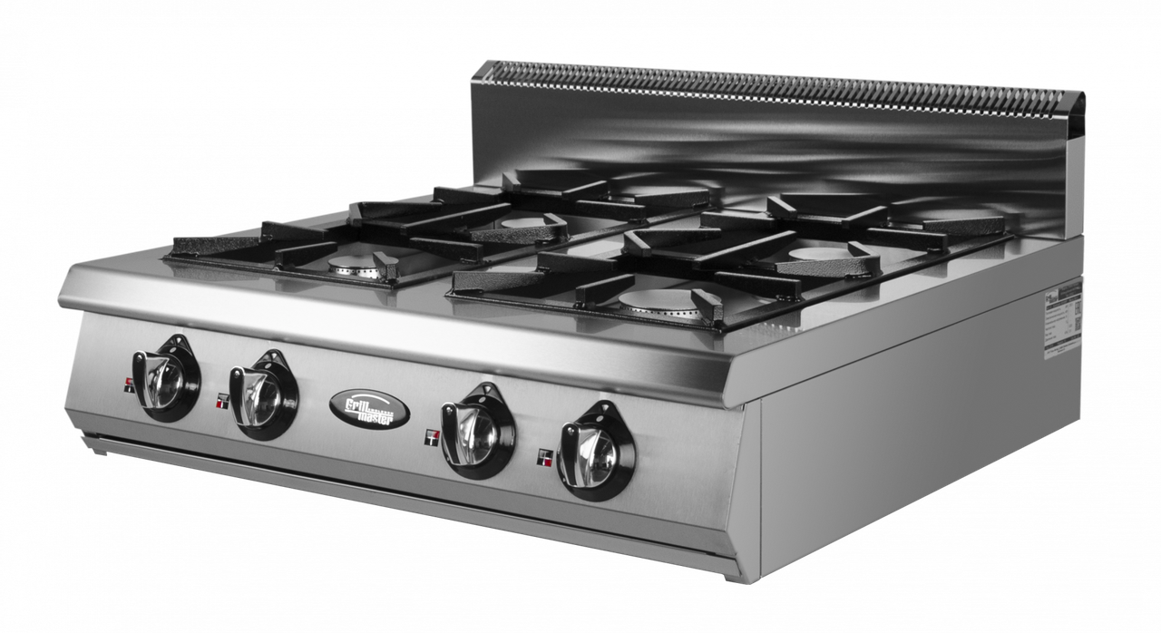 Плита газовая 4-х горелочная Ф4ПГ/800 (настольная) Grill Master
