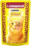 Friskies С говядиной в подливе влажный корм для кошек, 85гр