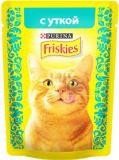 Friskies С уткой в подливе влажный корм для кошек, 85гр
