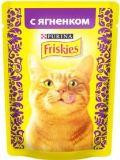 Friskies Фрискис влажный корм для кошек С ягненком в подливе, 85гр