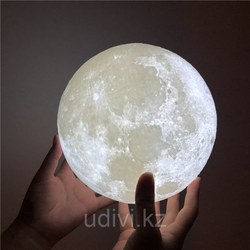 Ночник 3D Луна с пультом - фото 3 - id-p85669845