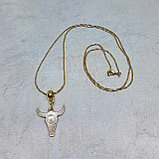 Амулет Бык на цепочке, фото 2