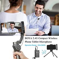 Беспроводной петличный микрофон BOYA BY-WM4 PRO-K3 для iPhone, IOS до 60 метров, фото 2