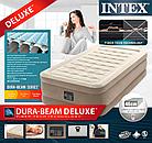 Односпальный надувной матрас, Intex 64426  "Ultra Plush Duluxe", размер 191х99х46 см, фото 5