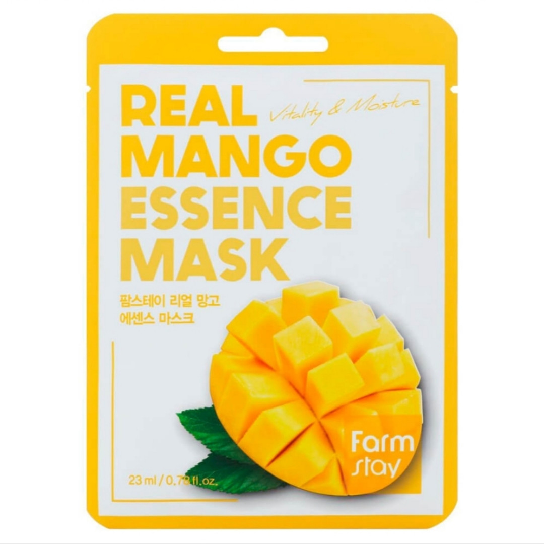 УВЛАЖНЯЮЩАЯ МАСКА С ЭКСТРАКТОМ МАНГО ОТ FARMSTAY

FarmStay Real Mango Essence Mask