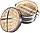 Бамбуковая пароварка Dim Sum Basket, 2 яруса в наборе с крышкой, 24см, фото 3