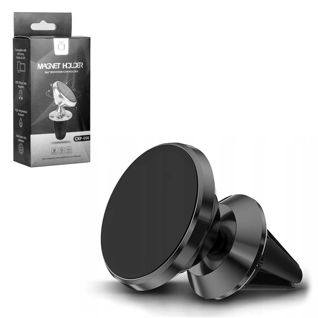 Автодержатель магнитный CXP-006, Black