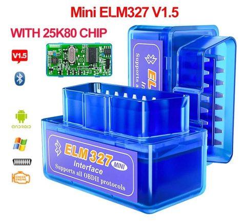 Cканер диагностический ELM327 OBD2 {V1.5, чип PIC18F25K80, Wi-Fi/Bluetooth} для автомобиля (Bluetooth)