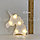 Светильник Единорог ночник белый единорог 12,5 х10,5 см 5 ламп (на батарейках), фото 2