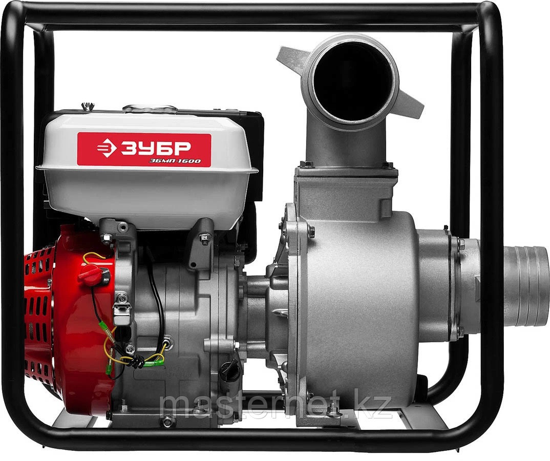 Мотопомпа ЗУБР бензиновая, ЗБМП-1600, 4-х тактная, ручной пуск, высота подачи 28м, 1600л/мин - фото 8 - id-p30357825