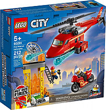 60281 Lego City Пожарные: Спасательный пожарный вертолёт, Лего Город Сити
