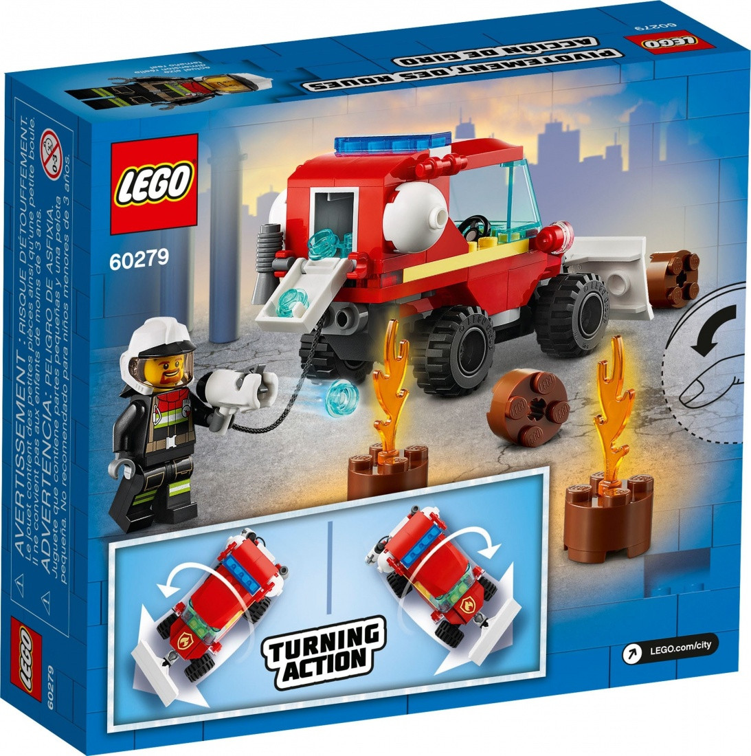 60279 Lego City Пожарные: Пожарный автомобиль, Лего Город Сити - фото 2 - id-p85037966