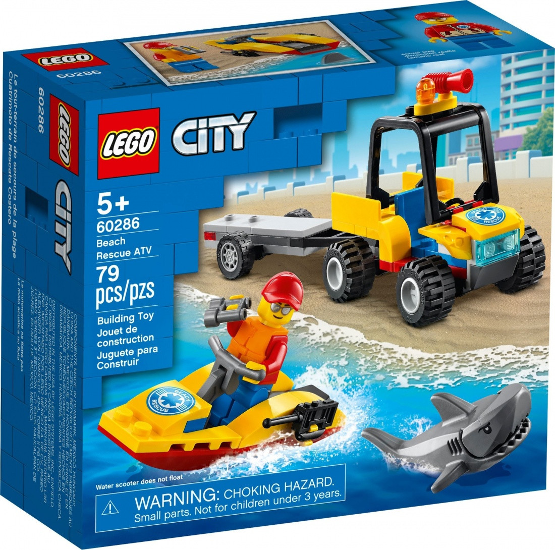 60286 Lego City Пляжный спасательный вездеход, Лего Город Сити - фото 1 - id-p85037970