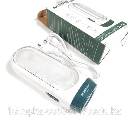 Ручной аварийный LED светильник AKKO STAR 5455 3w+1w, фото 2