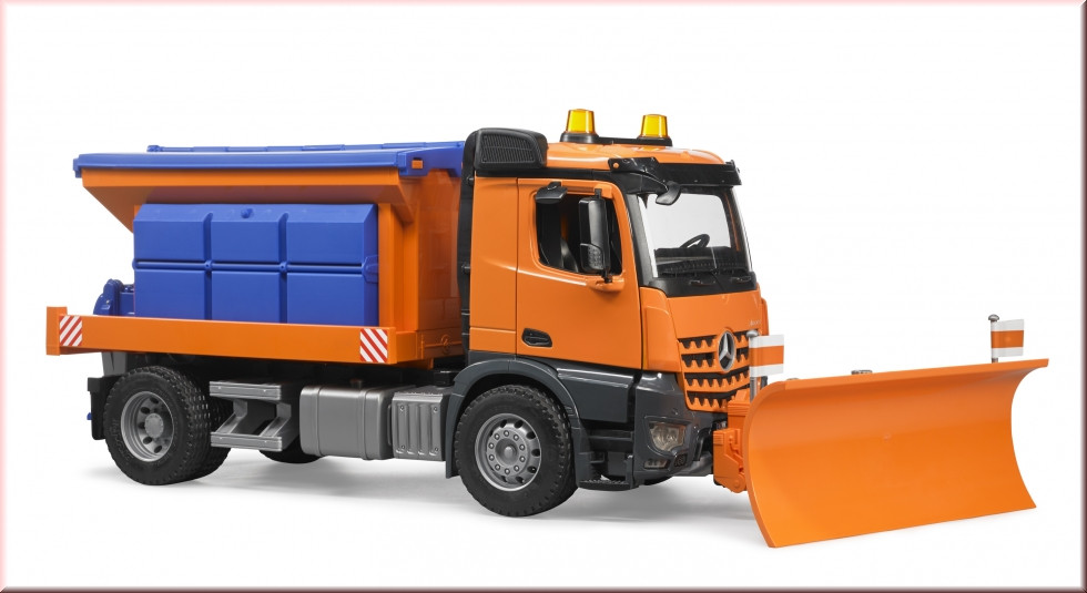 Bruder Игрушечная Снегоуборочная машина Mercedes-Benz Arocs с бульдозерной лопатой (Брудер)