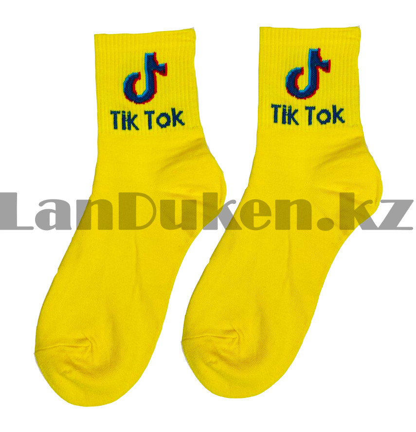 Носки женские хлопковые Tik Tok (Тик Ток) 36-41 размер Amigobs желтые - фото 4 - id-p85699580