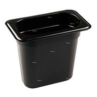 Гастроёмкость Restola 1/9 (176х108, h=150), чёрная - 12 шт/уп