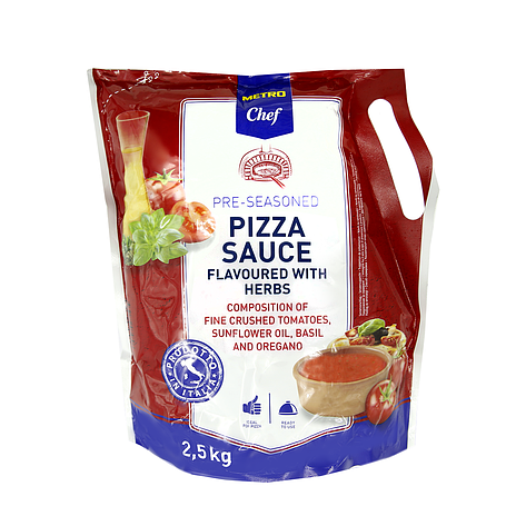 Томатный соус для пиццы в мягкой упаковке METRO CHEF 2,5кг, фото 2