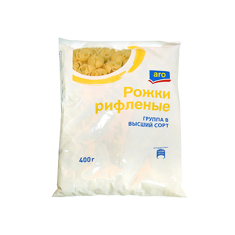 Рожки Aro рифленые 400 г, фото 2