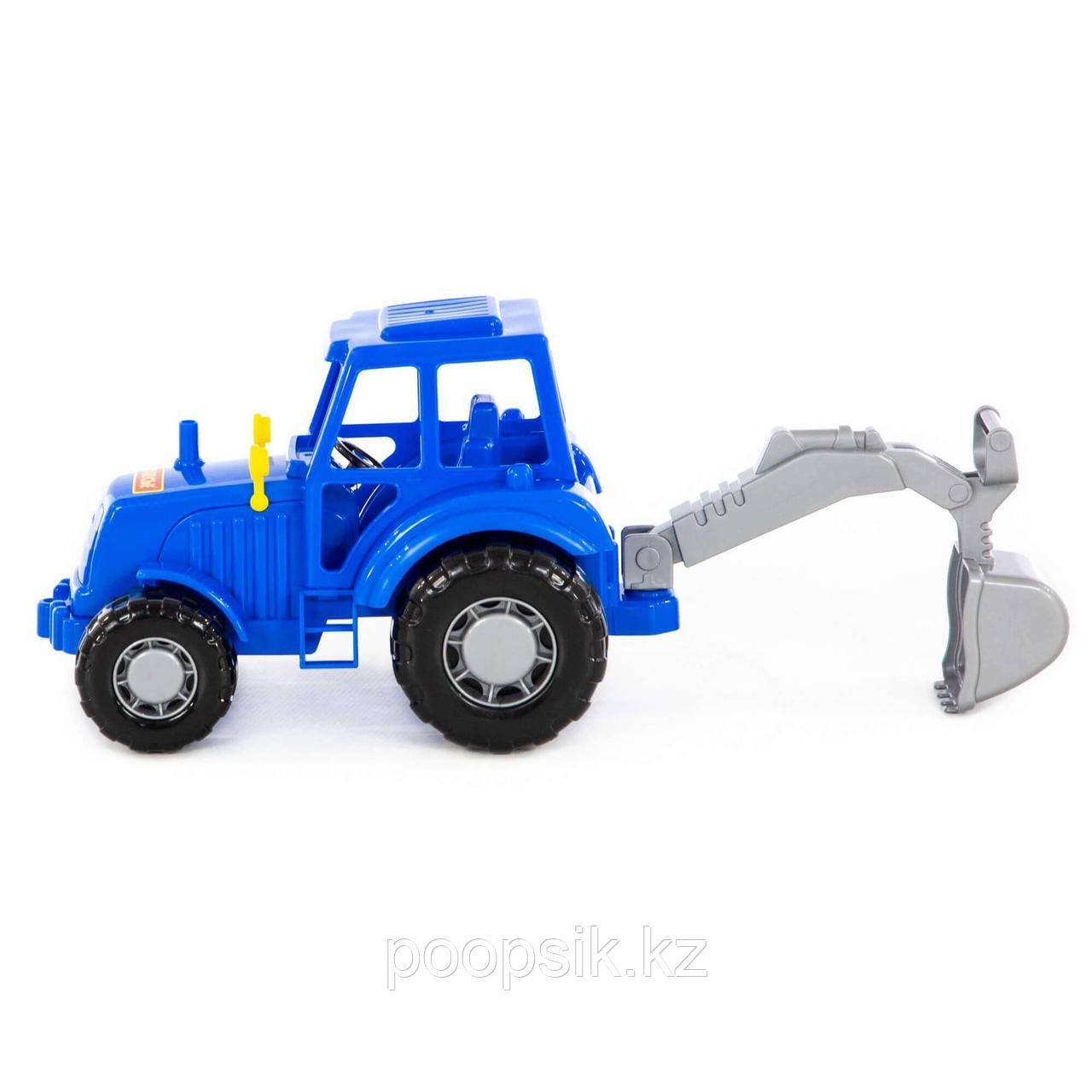 Трактор Мастер синий с лопатой Полесье - фото 2 - id-p85718421