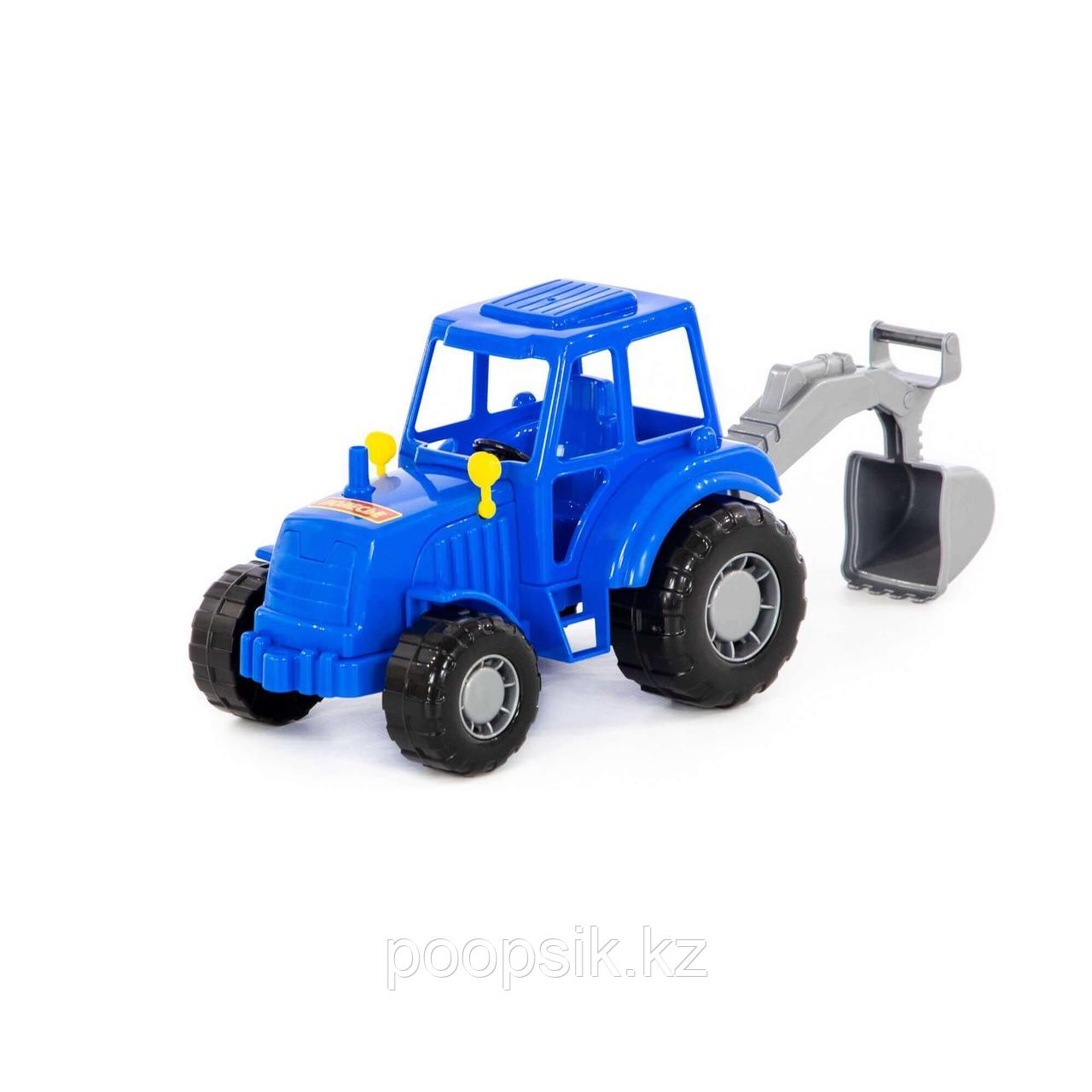 Трактор Мастер синий с лопатой Полесье - фото 1 - id-p85718421