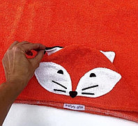 Пончо полотенце рыжий лис