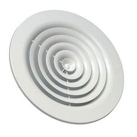 Диффузор круглый 195 с фланцем 150мм белый. Серия ДФ