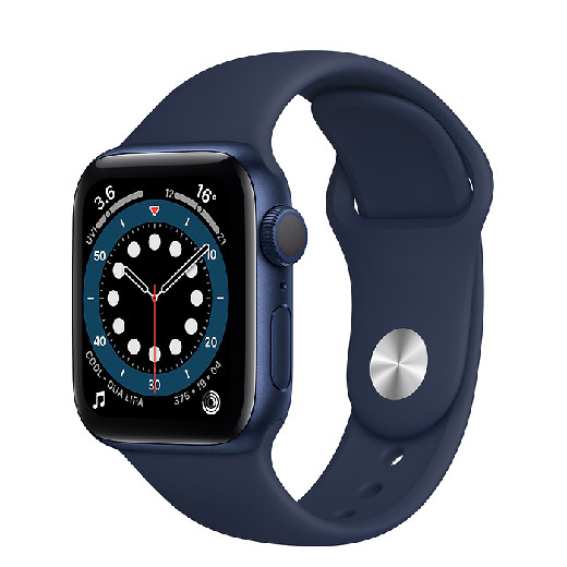 Смарт-часы Apple Watch Series 6 GPS 40mm Blue Aluminium Case with Deep Navy Sport Band - Regular, Model A2291
