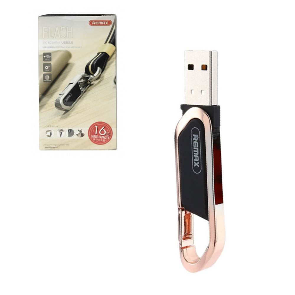 USB Flash 16Gb Remax RX-801 mini USB 3.0 Gold
