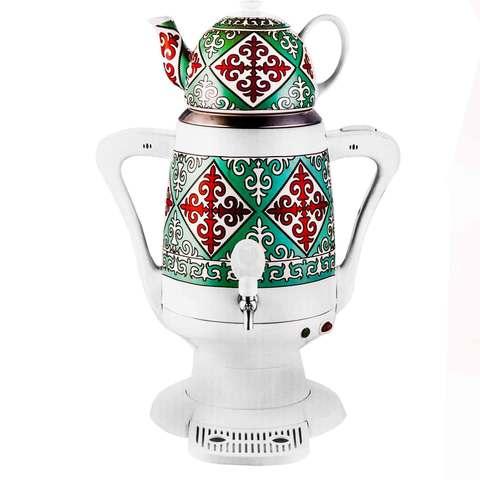 Самовар электрический с керамическим заварочным чайником NEWAL TEA SAMOVAR [4 л, 1800W] (Терракотовая) - фото 3 - id-p85741448