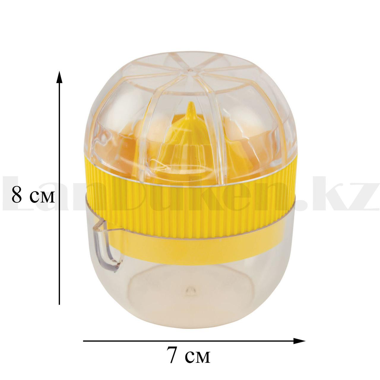Соковыжималка ручная для цитрусовых с емкостью желтая - фото 2 - id-p85769713