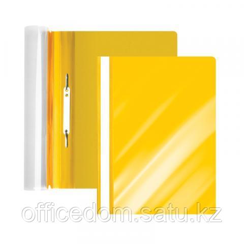 Папка-скоросшиватель, А4, 0,14/0,18 мм, ПП, желтый глянцевый, Forofis